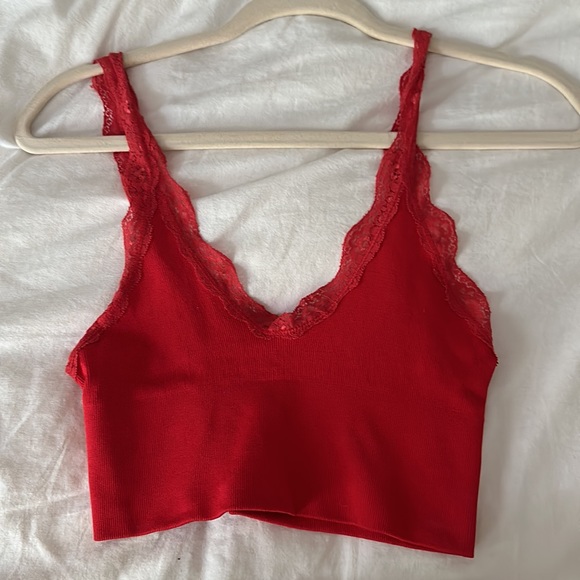 Urban Outfitters Tops - Urban Outfitters red lace bralette top
